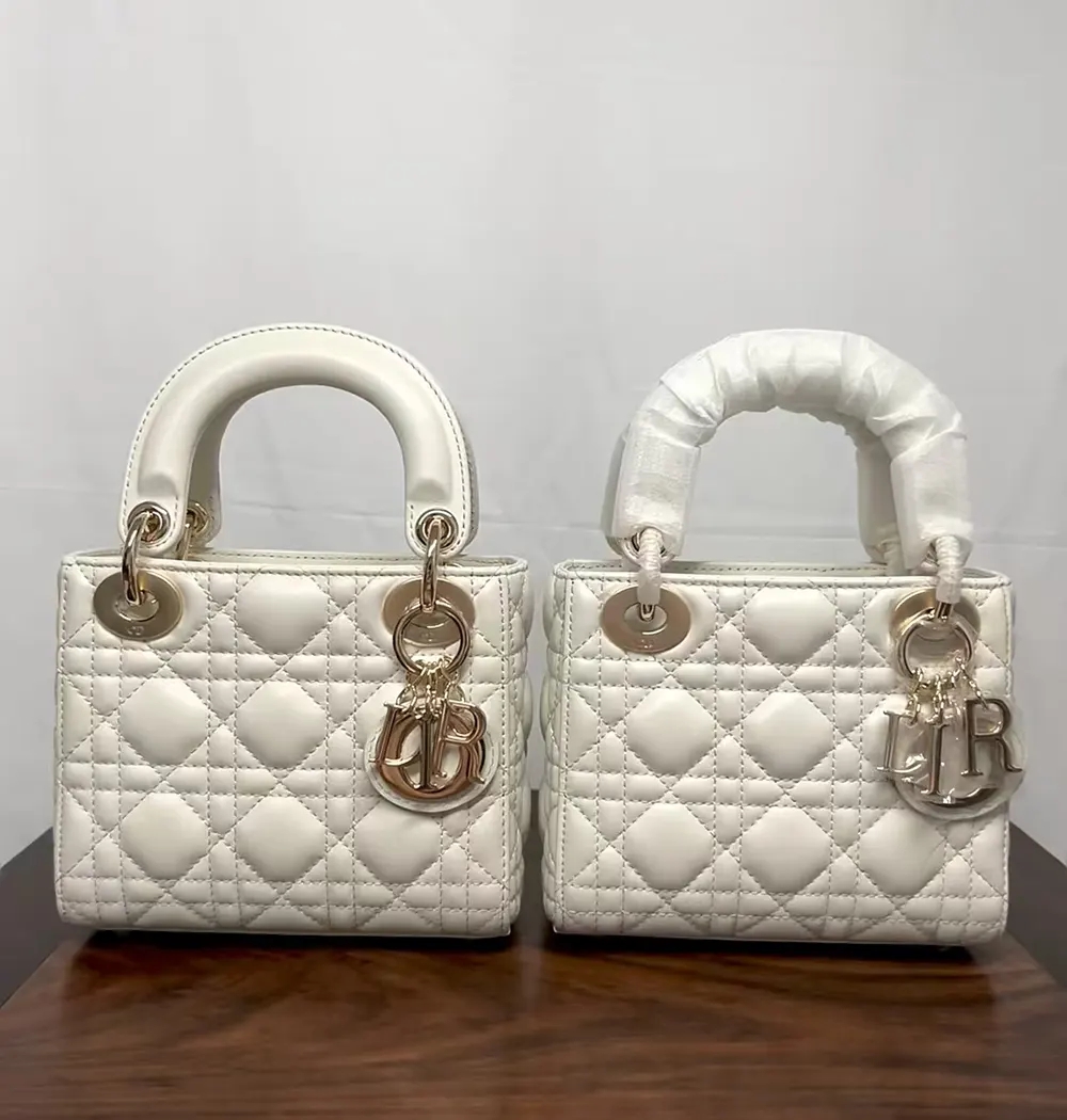 Lady Dior 正品 vs 高仿｜皮革壓紋與五金細節真實還原度深度評比 精品圖 6